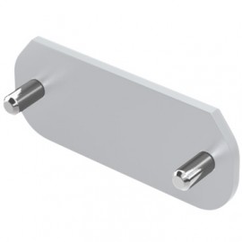 RC13081PS  Series 30 Cover Plate, Silver, incl. Screws for RC13081S End Stop